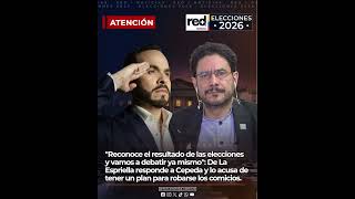 "Reconoce el resultado y vamos a debatir ya mismo": De La Espriella responde a Cepeda