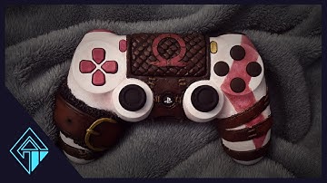 I made a God of War Custom Ps4 controller😱