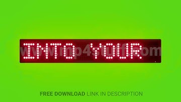 Turn Your Struggles Into Your Strengths Scrolling Red Dot Matrix LED Text Animation on Green Screen