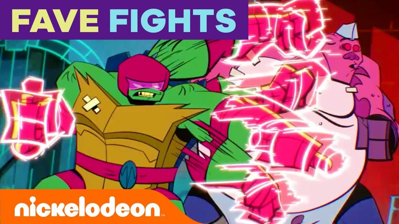 Favorite Fights Hosted by Mikey 👊  Rise of the TMNT | #TurtlesTuesday