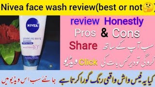 nivea face wash sparkling white