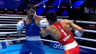 SF (71KG) DEV NISHANT (IND) vs SHYMBERGENOV ASLANBEK (KAZ) | IBA World Boxing Championships 2023