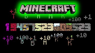 0 to 1 Nonillion with Sound Effects (Minecraft-Themed)