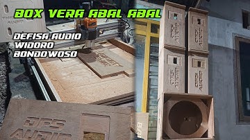 PEMBUATAN NAMA DFS AUDIO DI BOK VERA 10 IN || PAKAI MESIN CNC