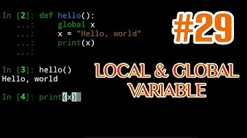 Part 29: Local & Global Variable || Belajar Python di Hp Android