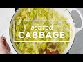 Seared cabbage  love  lemons