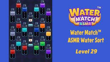 Water Match™ - ASMR Water Sort Level 29 Walkthrough | Gameplay Solution