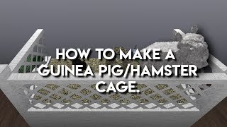 How to make a guinea pig/hamster cage || Roblox Bloxburg