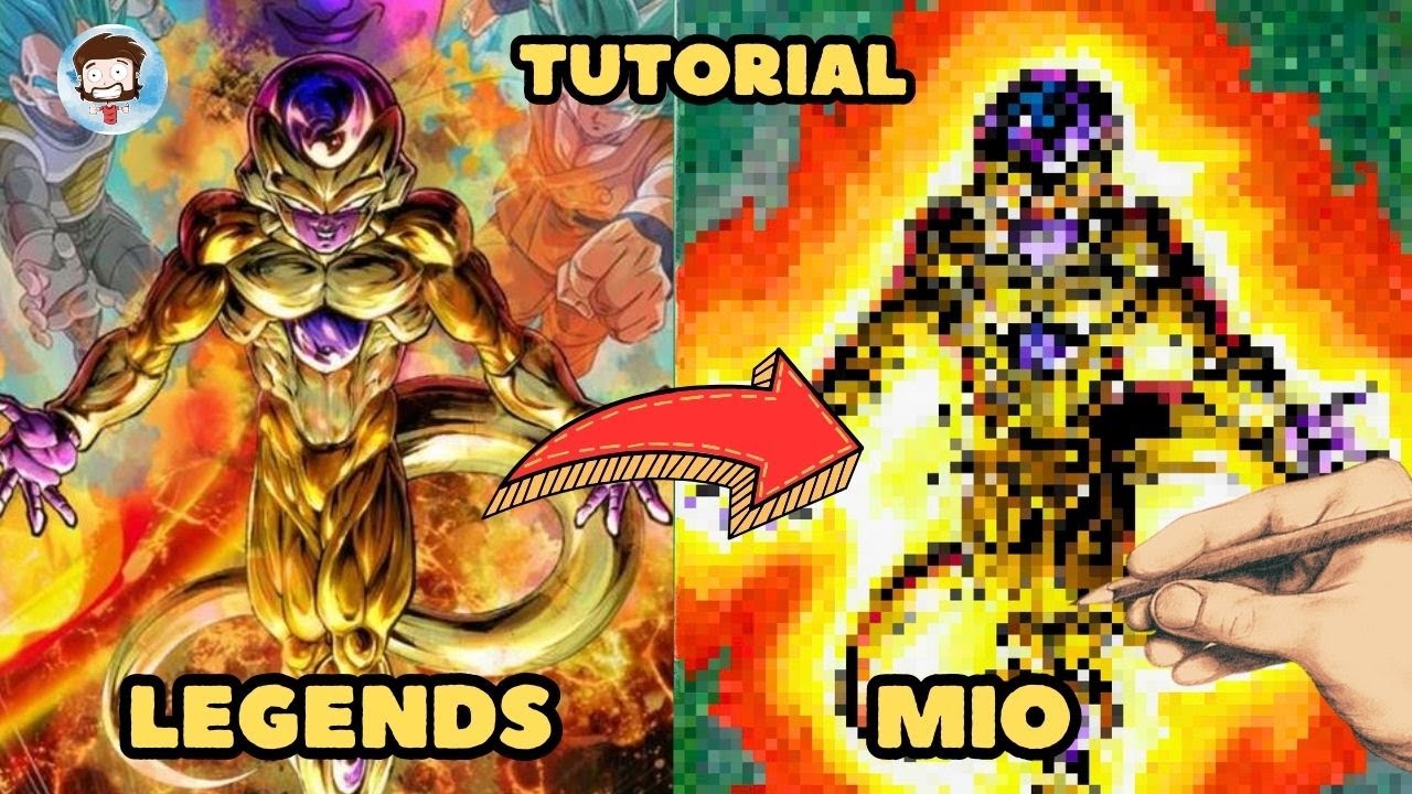 EL VILLANO MÁS ÉPICO | COMO DIBUJAR A GOLDEN FREEZER DRAGON BALL LEGENDS