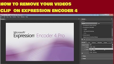 how to cut video by using microsoft expression encoder