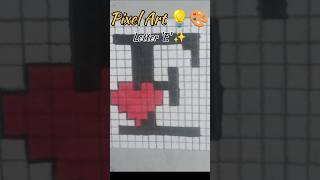 Alphabet series Day 5 – Pixel Art ‘E’ 🎨✨Slowly but surely A to Z complete ho raha hai 💙 #pixelart