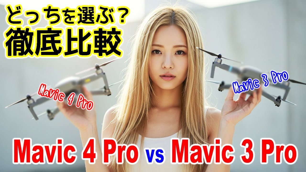 DJI Mavic 4 Pro vs Mavic 3 Pro どっちを選ぶ？ 海外リーク情報を日本語で解説 - YouTube
