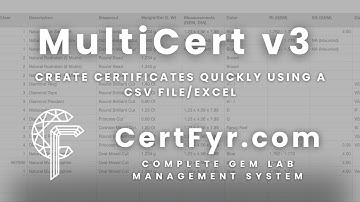 CertFyr: Announcing MultiCert v3 | Create Certificates quickly using CSV/Excel | Gem Lab Software