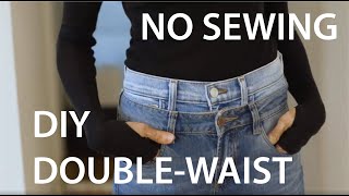 Episode 1 - DIY Double Waisted Jeans w/ No Sewing 