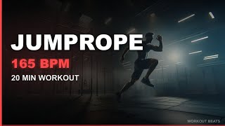 20 Min Jump Rope Workout Music 🪢 165 BPM | No Ads | Workout Beats