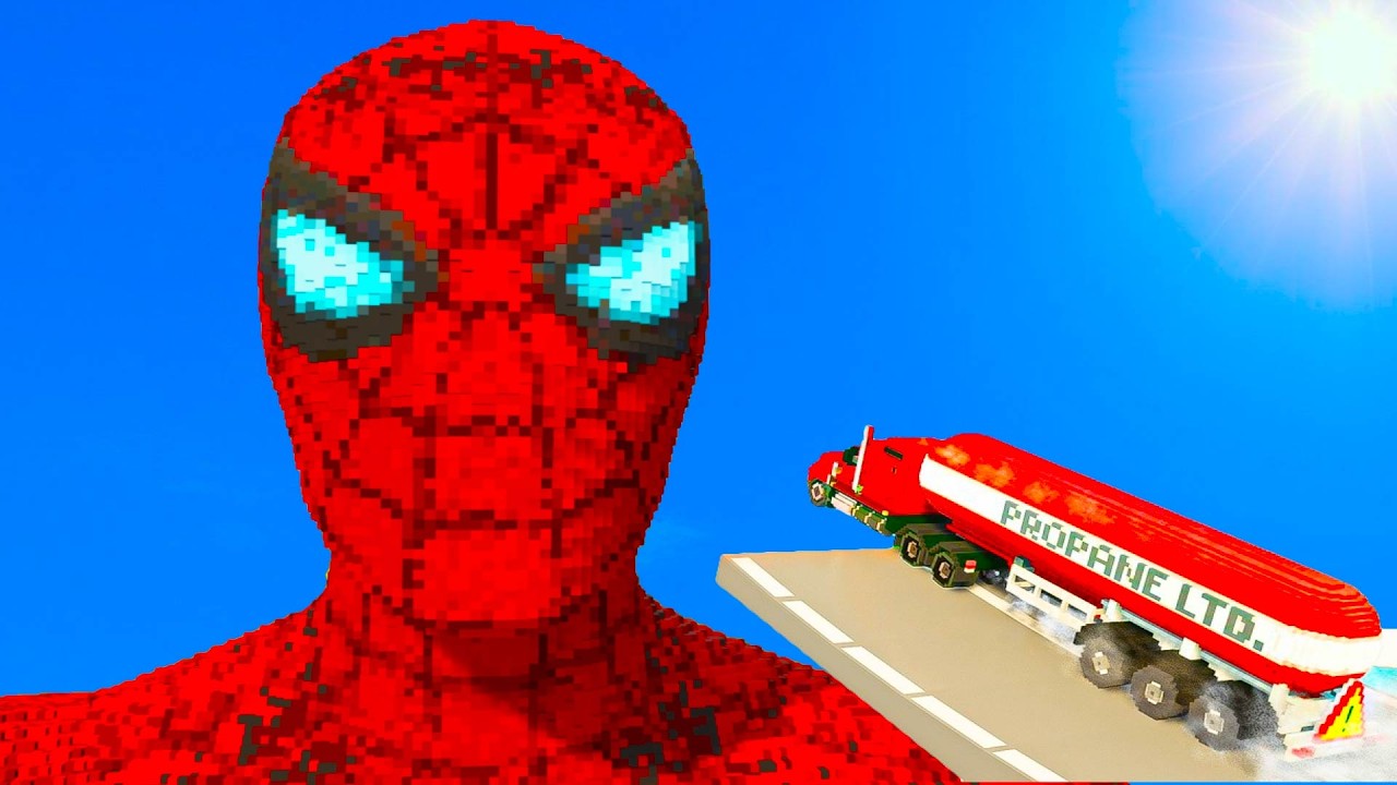 Spider-Man vs Gas Tanker 🚛💥 The Explosion Was INSANE! | Teardown