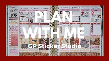 PLAN WITH ME // GP Sticker Studio // Part 1 of PWM Squared!