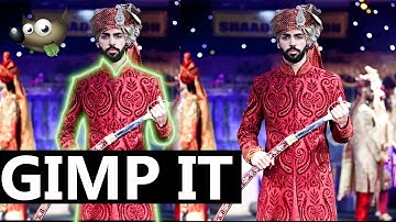 GIMP How to Create Glowing Lines on Portrait Image Easy Tutorial