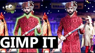 GIMP How to Create Glowing Lines on Portrait Image Easy Tutorial