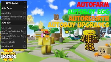 Tapping Legends X Script AutoClick AutoRebirth | Roblox