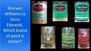 Sherwin Williams vs Dunn Edwards.  Which brand of paint is better?