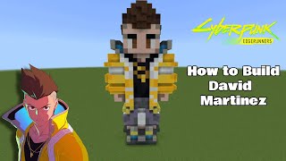 Minecraft | How To Build a David Martinez Statue from (Cyberpunk Edgerunners)