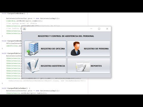 Proyecto Control de asistencia con JAVA y MYSQL