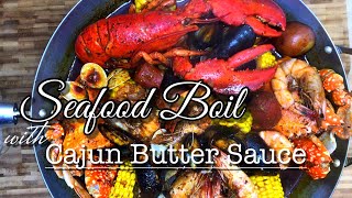 Seafood with Cajun Garlic Butter Sauce || Seafood Recipe