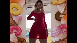 New TikTok Big Bank Challenge 38🍑🍓🍒Transparent dress challenge