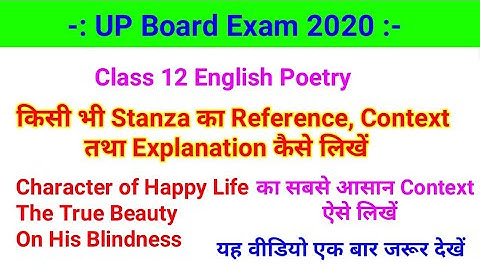 How write reference, context and explanation