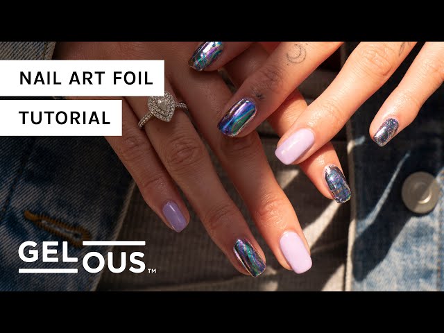 Gel Nail Art Foil Tutorial: Iridescence 