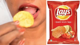 Asmr Eating Lays - Spanish Tomato Tango No Talking