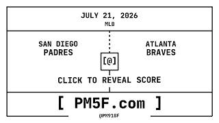 San Diego Padres [SD] @ Atlanta Braves [ATL] | MLB Final Box Score | JULY 21, 2026
