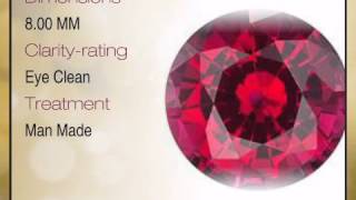 Chatham Created Ruby Round Cut 8.00mm Grade GEM - africagems.com Net Worth