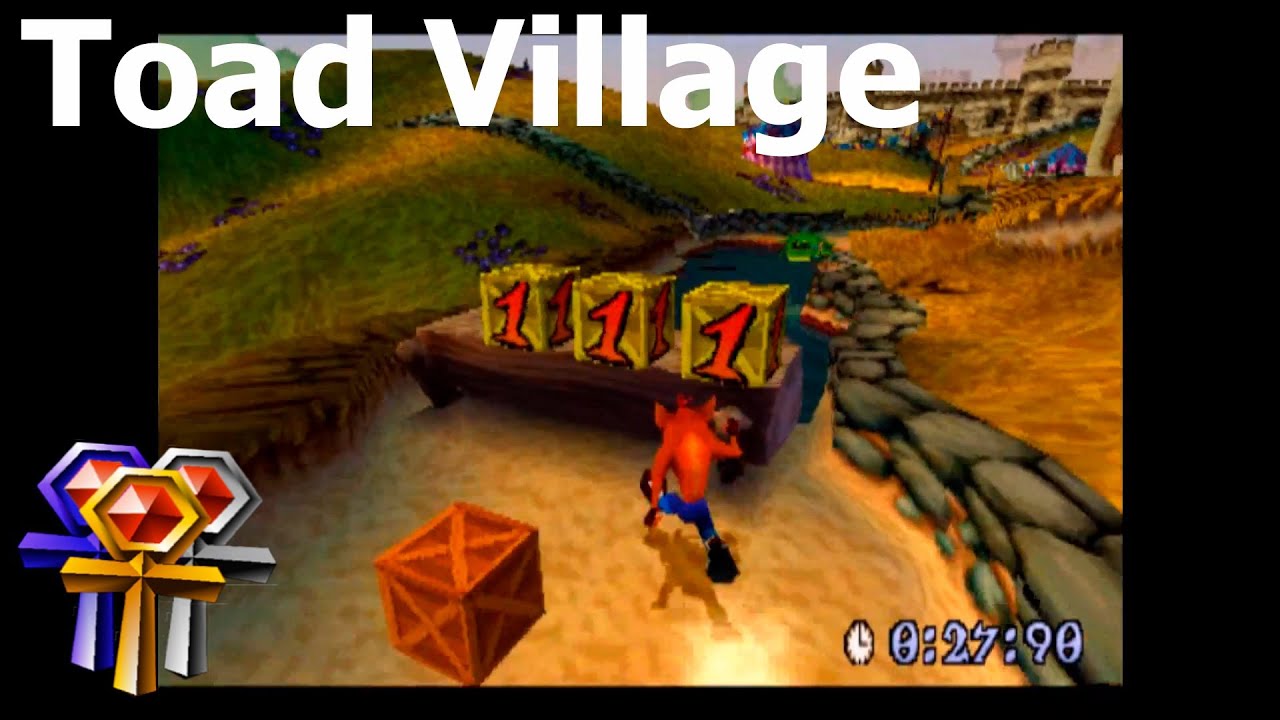Toad Village Platinum Relic Crash Bandicoot 3 Warped 105
