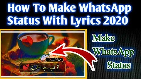 How To Make Trending WhatsApp Status With Lyrics || #Kinemaster #tutorial 2020
