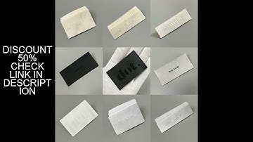 High-end Custom Free Design Trademark Clothing Woven Cloth Label Bottom Special Texture sewing acces