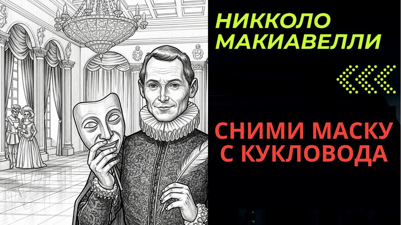 Это - не игра, но актеры на сцене, и маски надеты. Макиавелли - как видеть людей насквозь.