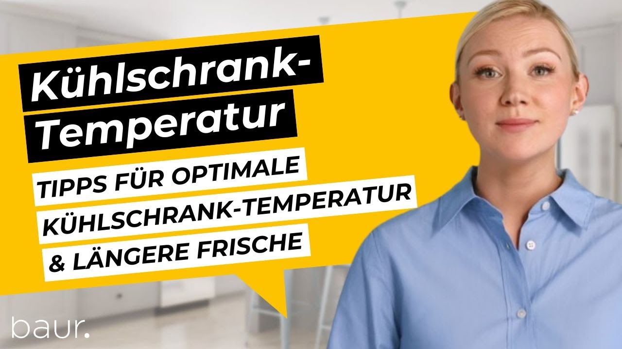 Kühlschrank-Temperatur: Die optimale Einstellung für anhaltende Frische | BAUR