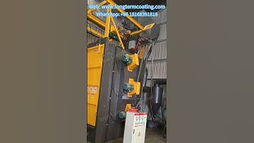 Hanger type shot blasting machine for foundry rotary hook shot blasting machine #shotblaster