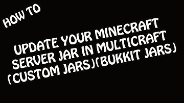 How to update your Minecraft server in Multicraft (for example dev builds)