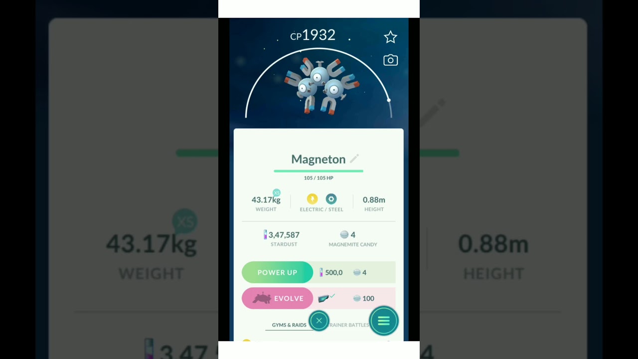 Evolution of Magneton into Magnezone | Pokemon GO