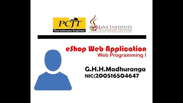 PCJT| YEAR1 | Semester1 | eShop Project | Program the user signup process including input validation