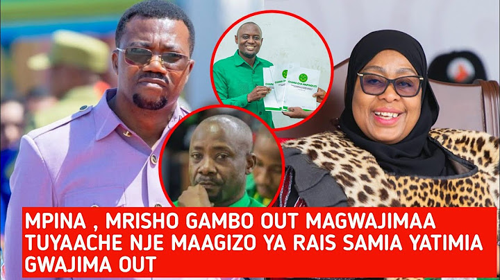 LUHAGA MPINA APIGWA CHINI Na CCM KUGOMBEA UBUNGE KISESA MAAGIZO YA RAIS SAMIA YAMETEKELEZWA