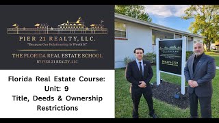 Florida Real Estate Course Unit 9 Review: Title, Deeds & Restrictions Net Worth