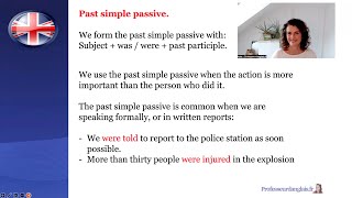 🇬🇧 Past Simple Passive Voice - English B1 lesson 46 Intermediate