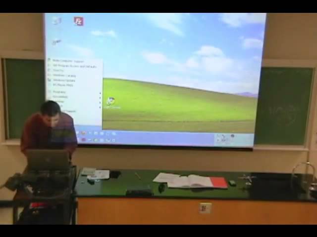 スクリーンに映る影