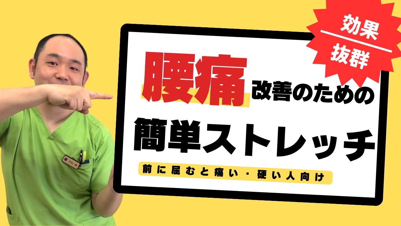前に屈むと腰が痛いときのストレッチ2選 横浜戸塚の整体 はりきゅう 整骨院三玄堂