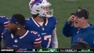 Josh Allen Throws Interception to Jordan Whitehead | Bills vs Jets