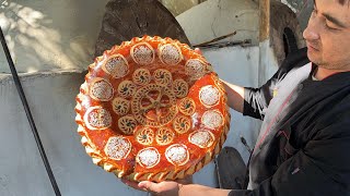 This Handmade Uzbek Bread Looks Unreal 😳🍞
